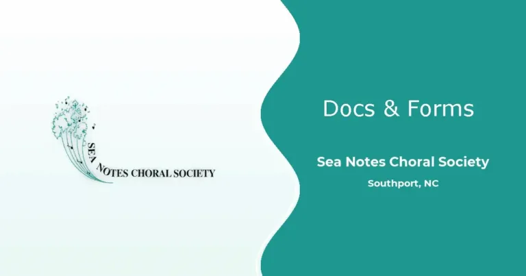 sea notes docs forms